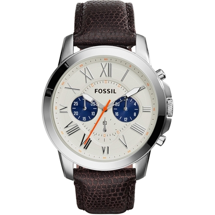 Fossil FS5021 Uhrenarmband Leder Braun