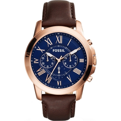 Fossil FS5068 Uhrenarmband Leder Braun