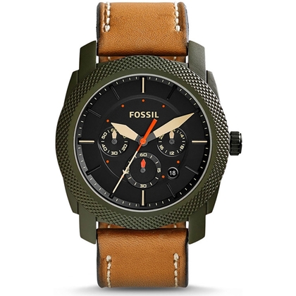 Fossil FS5041 Uhrenarmband Leder Braun