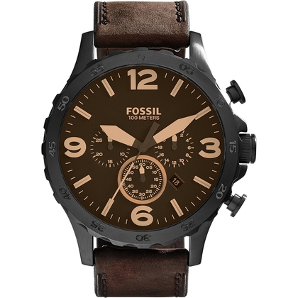 Fossil JR1487 Uhrenarmband Leder Braun