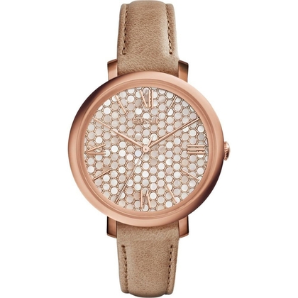Fossil ES3866 Uhrenarmband Leder Beige