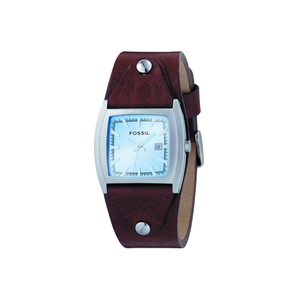 Fossil JR8133 Uhrenarmband Leder Braun