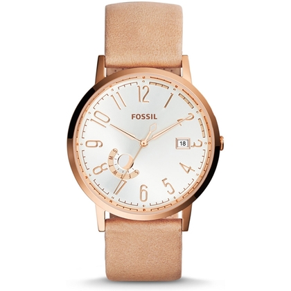 Fossil ES3751 Uhrenarmband Leder Beige