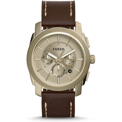 Fossil FS5075 Uhrenarmband Leder Braun