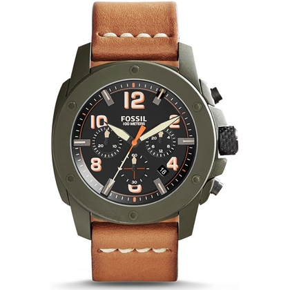 Fossil FS5035 Uhrenarmband Leder Braun