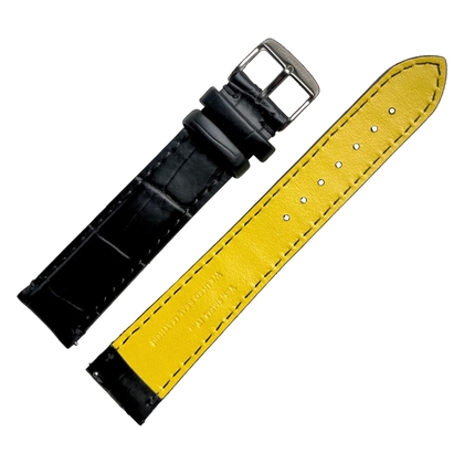 Fromanteel Alligatorgrain Uhrenarmband Schwarz