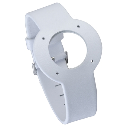 Jacob Jensen Uhrenarmband Strata Weisses Leder 20mm 