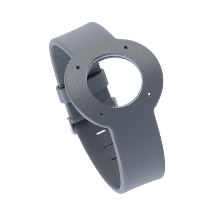 Jacob Jensen Uhrenarmband Strata Graues Leder 16mm 