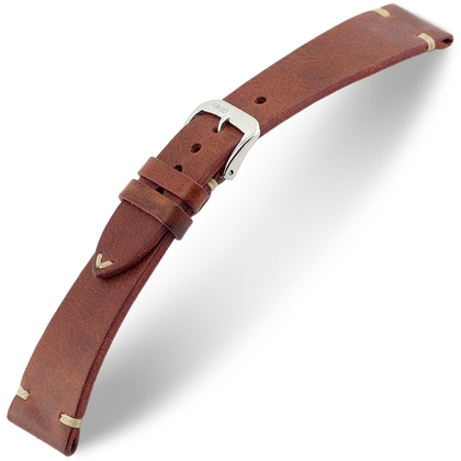 Rios Bedford Uhrenarmband Vintage Leder Mahagoni