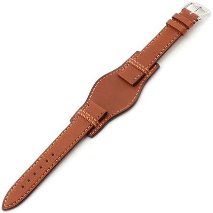 Rios Tula Bund Uhrenarmband Juchtenleder Cognac