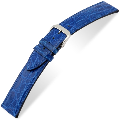 Rios Lord Uhrenarmband Krokodilleder Königsblau