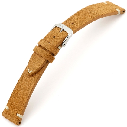 Rios Hudson Uhrenarmband Wildleder Cognac 