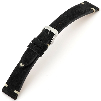 Rios Hudson Uhrenarmband Wildleder Schwarz