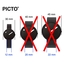 Picto Uhrenarmband Silikon Schwarz 12mm