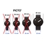 Picto Uhrenarmband Gummi Schwarz - 22mm