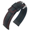 Hirsch Carbon 100 m Water-Resistant Schwarz mit Roter Naht