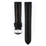 Hirsch Merino Uhrenarmband Nappa Leder Schwarz