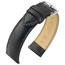 Hirsch Merino Uhrenarmband Nappa Leder Schwarz