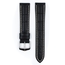 Hirsch Modena Uhrenarmband Alligatorgrain Schwarz
