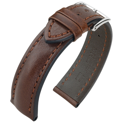 Hirsch Lucca Artisan Uhrenarmband Braun
