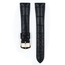 Hirsch London Louisiana Alligator Uhrenarmband Matt Schwarz