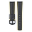 Hirsch Ayrton Performance Uhrenarmband Schwarz / Gelb / Leder / Kautschuk 300m WR