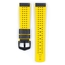 Hirsch Ayrton Performance Uhrenarmband Schwarz / Gelb / Leder / Kautschuk 300m WR