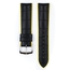 Hirsch Andy Performance Uhrenarmband Schwarz / Gelb / Leder / Kautschuk