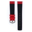 Hirsch Carbon Uhrenarmband 100 m Water-Resistant Rot