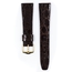 Hirsch Prestige Uhrenarmband Glänzendes Krokodilleder Braun