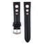 Hirsch Rally Artisan Perforiertes Uhrenarmband Schwarz / Rot