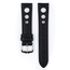Hirsch Rally Artisan Perforiertes Uhrenarmband Schwarz
