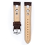 Hirsch Rally Artisan Perforiertes Uhrenarmband Braun