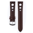 Hirsch Rally Artisan Perforiertes Uhrenarmband Braun