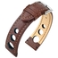 Hirsch Rally Artisan Perforiertes Uhrenarmband Braun