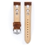 Hirsch Rally Artisan Perforiertes Uhrenarmband Goldbraun