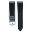 Hirsch Arne Performance Uhrenarmband Graues Leder / Schwarzer Kautschuk