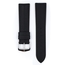 Hirsch Arne Performance Uhrenarmband Schwarzes Leder / Brauner Kautschuk