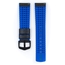 Hirsch Ayrton Performance Uhrenarmband Schwarzes Leder / Ozeanblauer Kautschuk