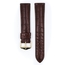 Hirsch Genuine Alligator Louisiana Uhrenarmband Alligatorleder Matt Braun