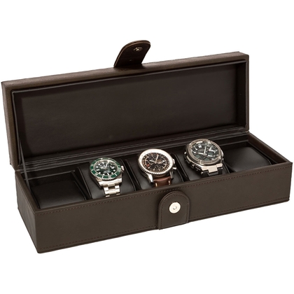 La Royale Classico 5 Uhrenbox Braun - 5 Uhren