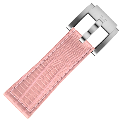 Marc Coblen / TW Steel Uhrenarmband Rosa Leder Schlange 22mm 