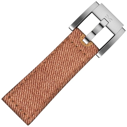 Marc Coblen / TW Steel Uhrenarmband Orange Denim auf Leder 22mm