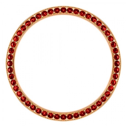 Marc Coblen / TW Steel Lünette 42mm Rosegoldener Stahl Roter Kristallring - MCB42R227