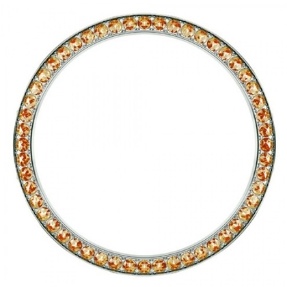 Marc Coblen / TW Steel Lünette 42mm Rostfreier Stahl Orangener Kristallrand - MCB42S203