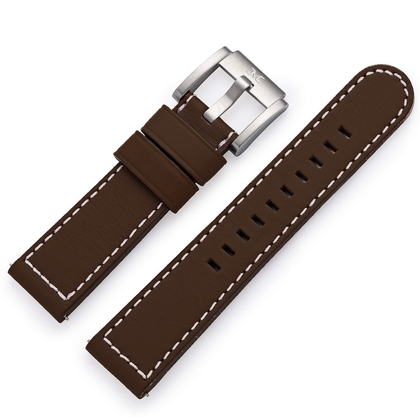 Marc Coblen / TW Steel Uhrenarmband Leder Braun 22mm