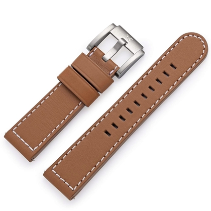 Marc Coblen / TW Steel Uhrenarmband Leder Hellbraun 22mm