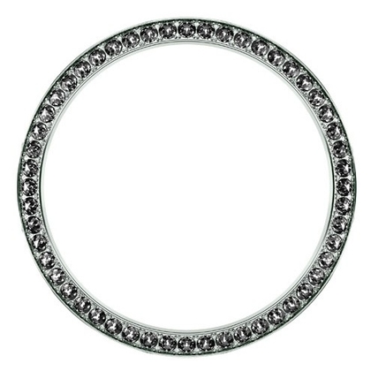 Marc Coblen Lünette 42mm Rostfreier Stahl Dunkelgrauer-Kristallrand - MCB42S215