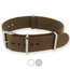 Braunes NATO Uhrenarmband G10 Military Nylon Strap