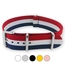 Rot Weiss Blau NATO Uhrenarmband G10 Military Nylon Strap